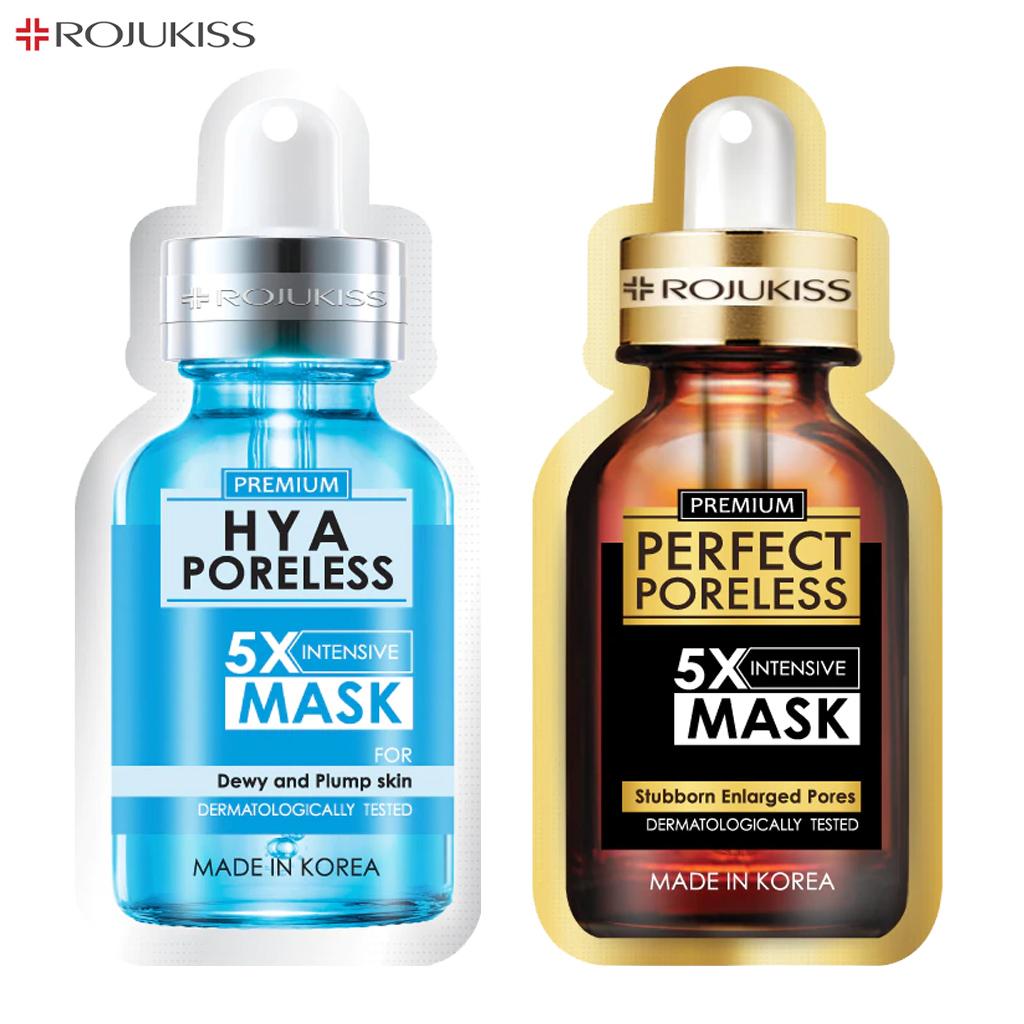 Rojukiss Акне/Укрепляющая/Красная сыворотка/Глута/HYA/Омега/Идеальная/Восстанавливающая/Белая/Цинковая интенсивная маска без пор 5X 25 мл - Thai Skincare