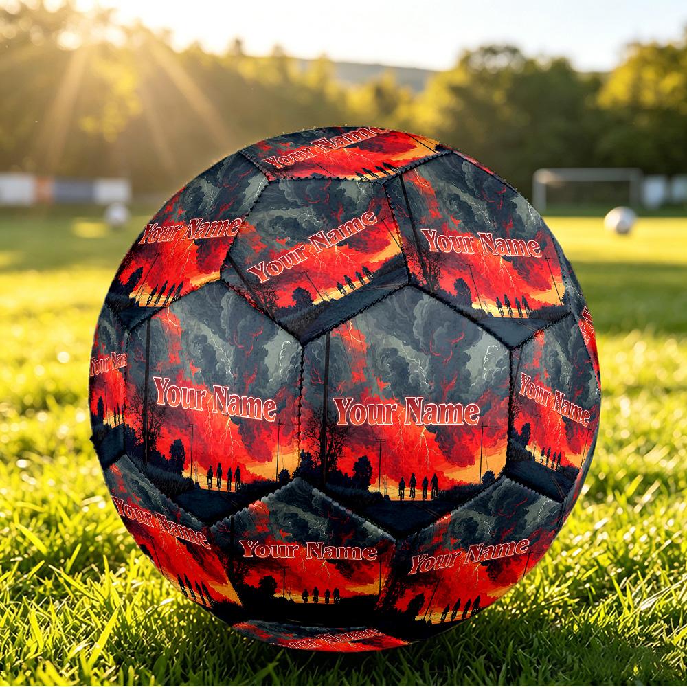 Size 5 FootballStranger Things Durable PU Soccer Ball for Sports Training Outdoor Competition