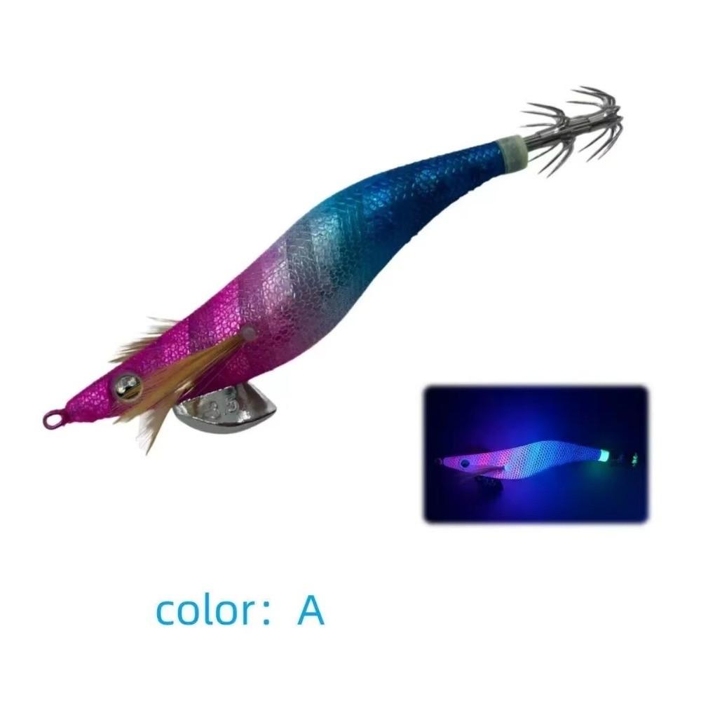 UV Glow Finish Sinking Bait 14cm Length Saltwater Fishing Lure Shrimp Squid Lure  Outdoor Fishing