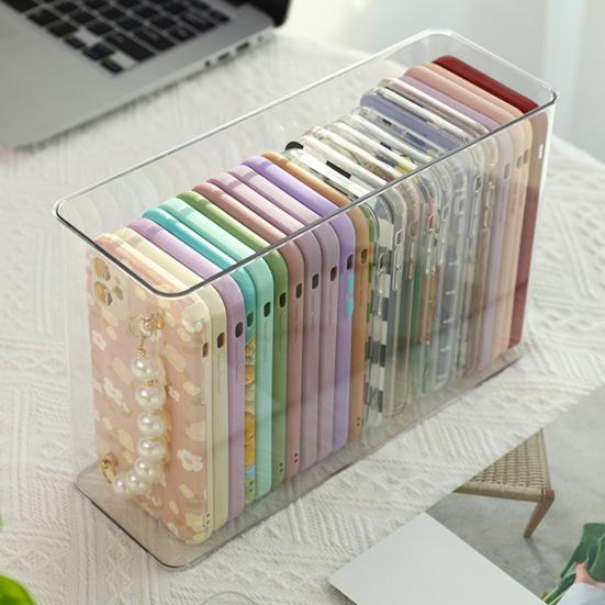 Storage Box Large Capacity Mobile Phone Household Case Container Transparent Supplies