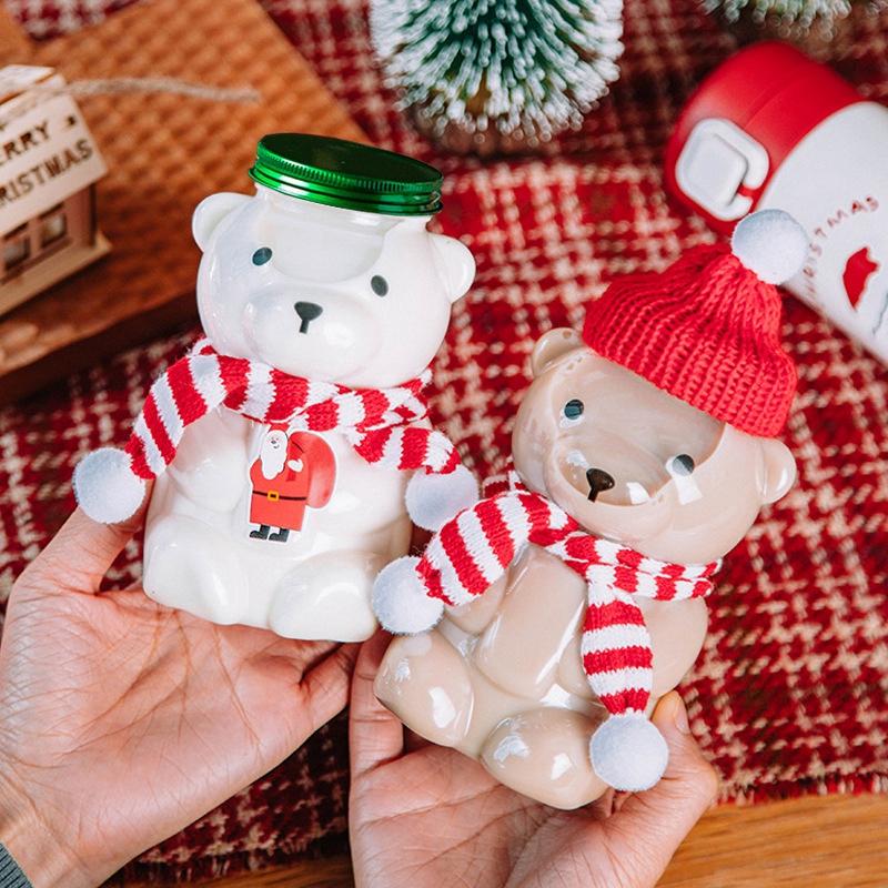 Рождественская чашка в виде пряничного человечка, рождественский подарок, чашка для питья, прозрачная чашка для напитков, сока, молока, кофе, кружка, рождественские украшения