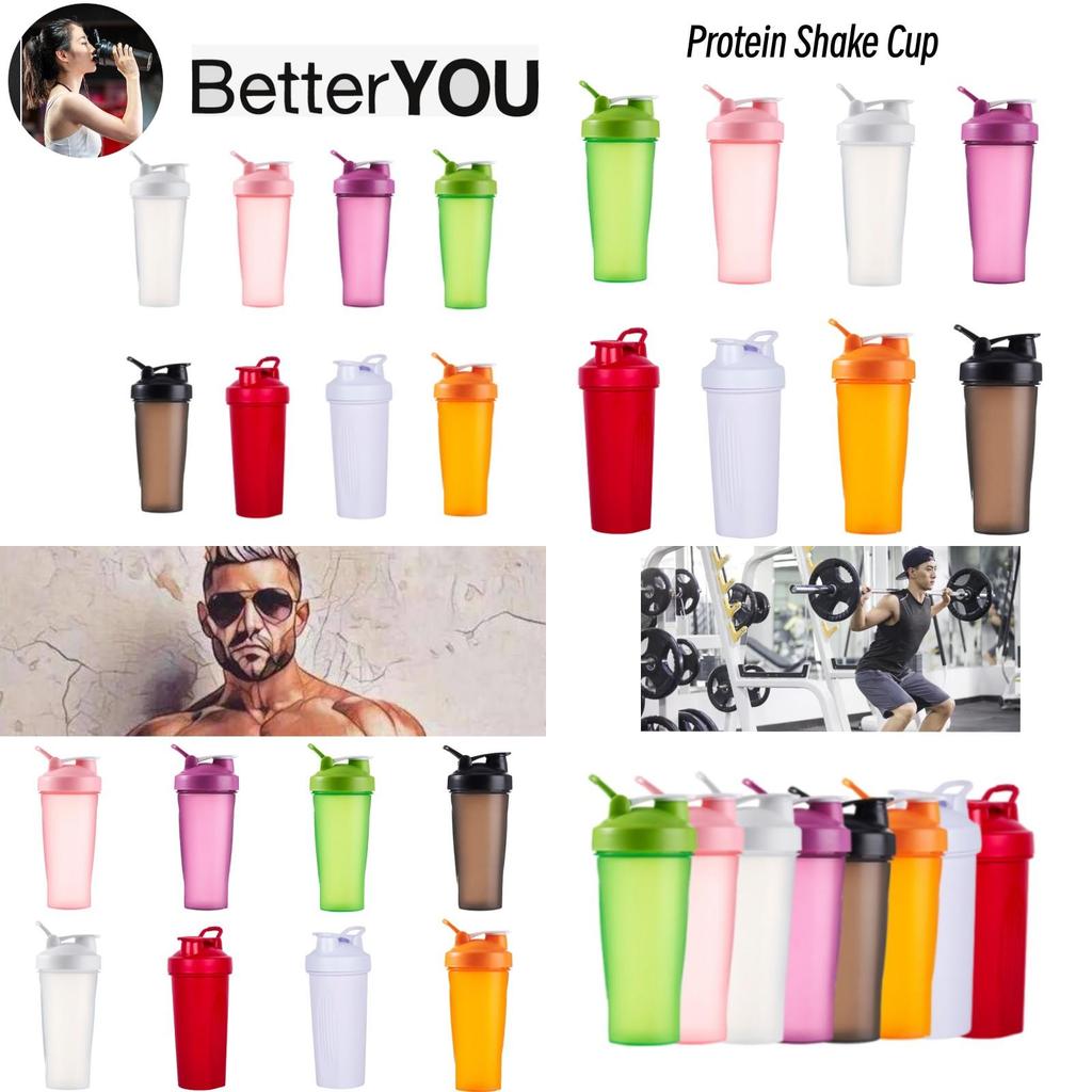 Спортивная шейкер-бутылка из ПП с индивидуальным логотипом, 600 мл, портативная для фитнеса, бутылка для воды