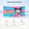 Custom Text Beach Towel, Soft Absorbent Swimming Multi-use TowelKuromi