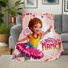 1 шт., Плед Disney Fancy Nancy, Для гостиной, Путешествий, Кемпинга, Автомобиля