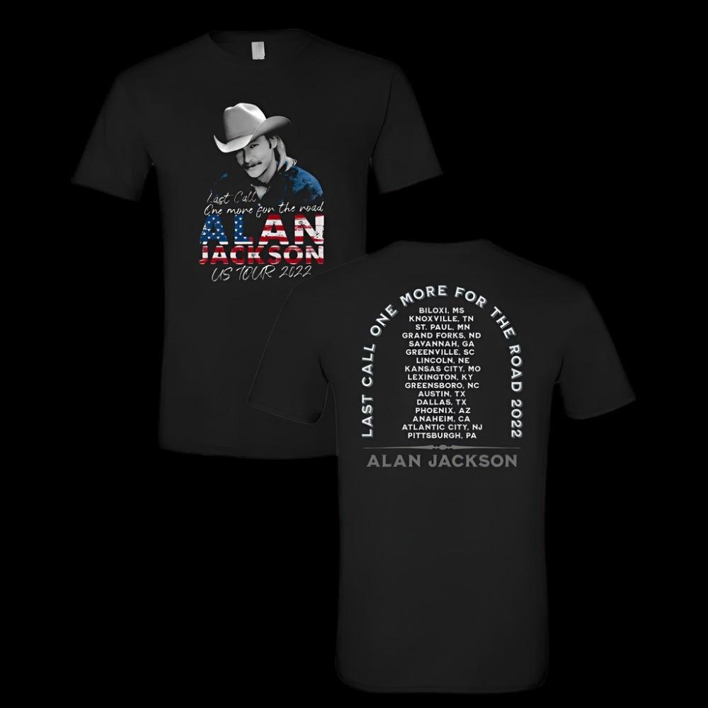 Alan Jackson Retro American Flag Tour T-shirt Unisex All Sizes Unisex T-Shirt