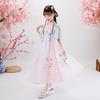 Qiz Hanfu qadimiy kostyum bolalar Xitoy uslubi kichkina qiz kiyimi Tang liboslari malika yubka milliy kostyum bolalar