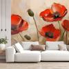 Wallpaper Painted Poppies