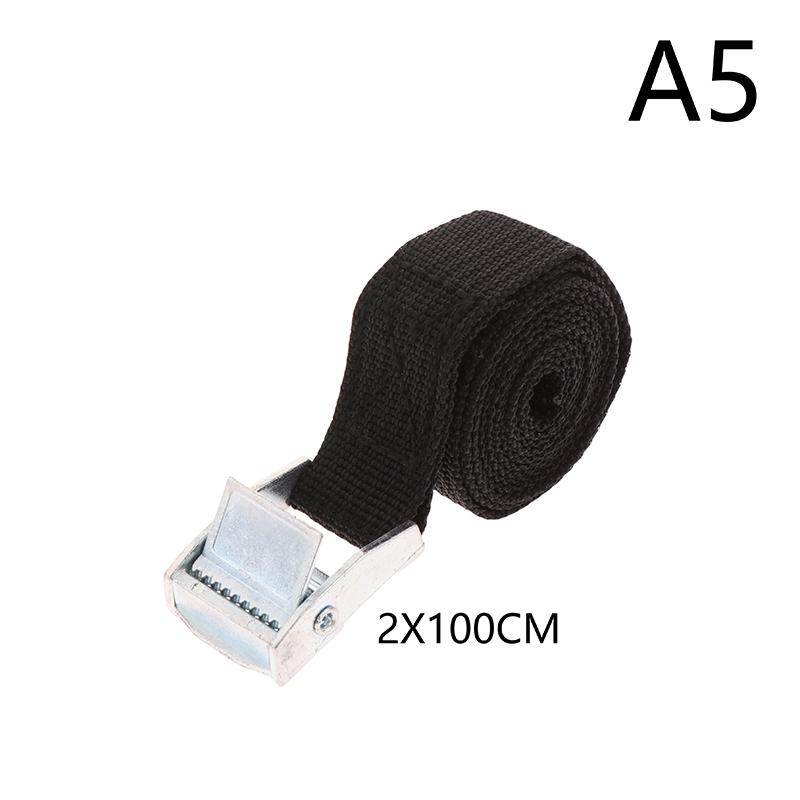 Buckle Tie-Down Belt Cargo Lashing Straps For Car Motorcycle Bike With Metal Buckle Tow Rope Strong Ratchet Belt For Luggage Bag