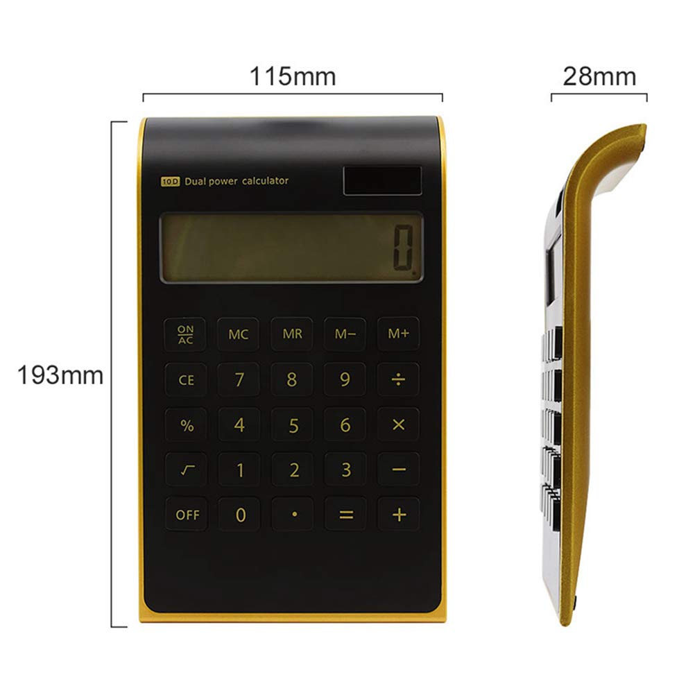 SMART SPACE Business Solar Office Standard Function Dual Solar and Battery Power Function Calculator, Calculator, Calculator, 10-Digit Calculator,