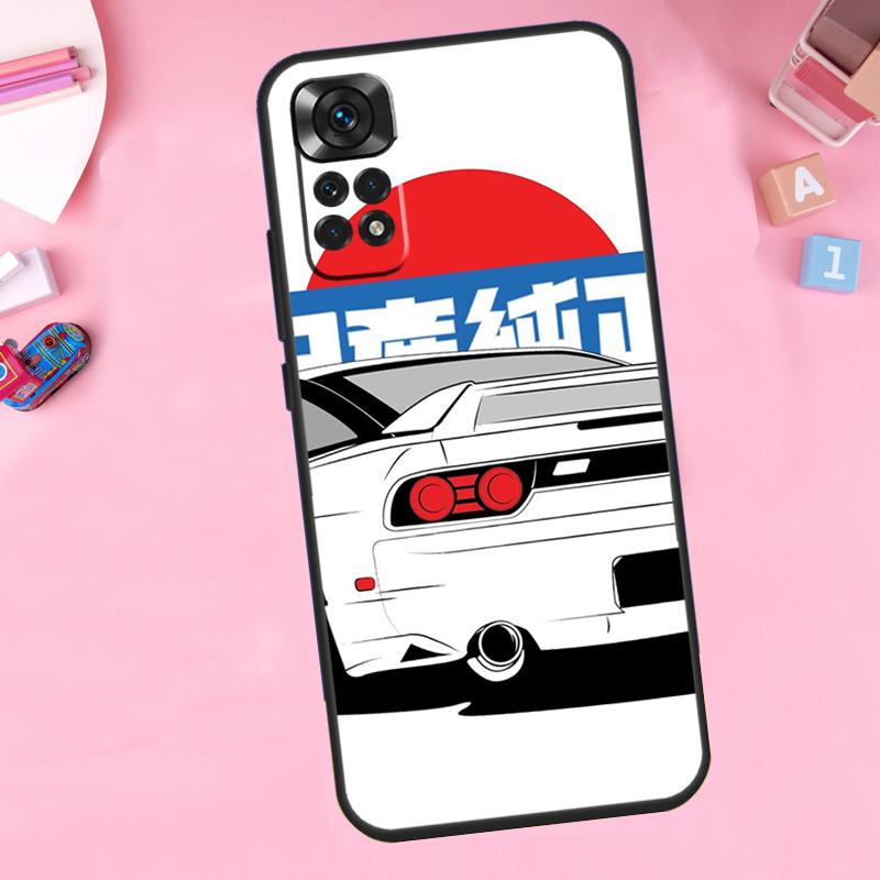 Чехол для телефона Спортивный автомобиль JDM Дрифт Для Xiaomi Redmi Note 11 10 9 8 12 Pro Turbo 9S 10S 11S 12S 9A 9C 10C 12C