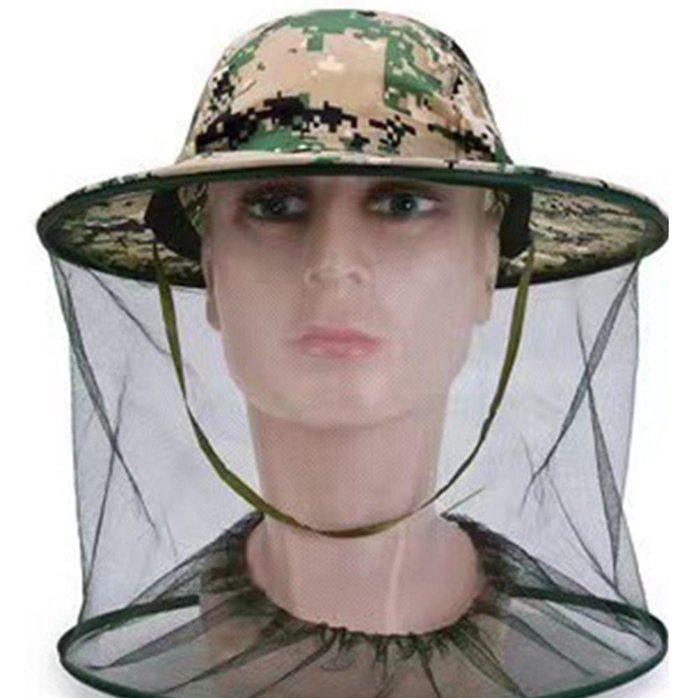 Face Protector Beekeeping Hat Outdoor Fishing Sun Cap Insect Mesh Hat Anti Bee Hat Mosquito Net Hat