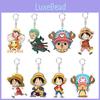 One Piece Luffy Zoro Roberto Keychain Toy Bag Pendant Double Sided Acrylic Gift For Kids