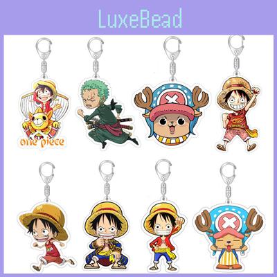 One Piece Луффи Зоро Роберто Брелок Игрушка Подвеска для сумки Двусторонний акрил Подарок для детей