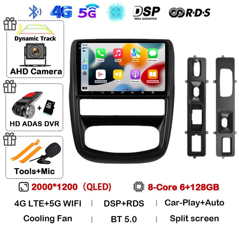 Android 14 Carplay Автомагнитола для Renault Duster 1 2010 2011 2012 2013 2014 2015 Мультимедийный Видеоплеер GPS 360 Камера 4G