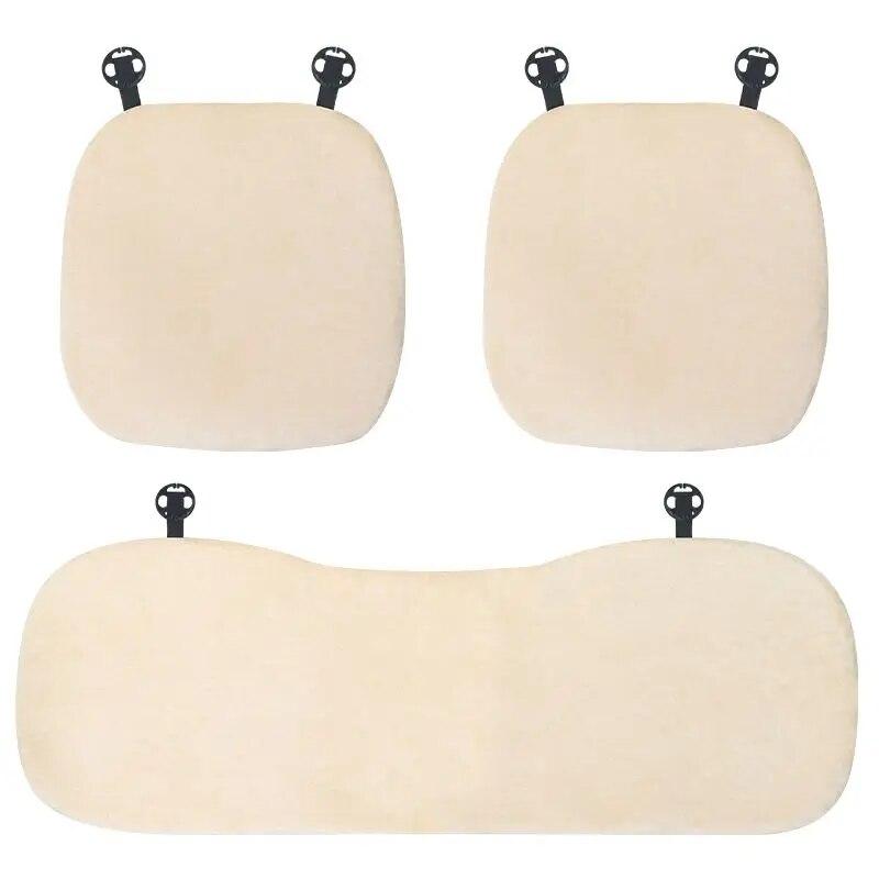 Car Cushion Winter Plush Warm Pillow Lumbar Cushion Car Interior Decorations Fart Cushion Chair Cushion Car Accessories