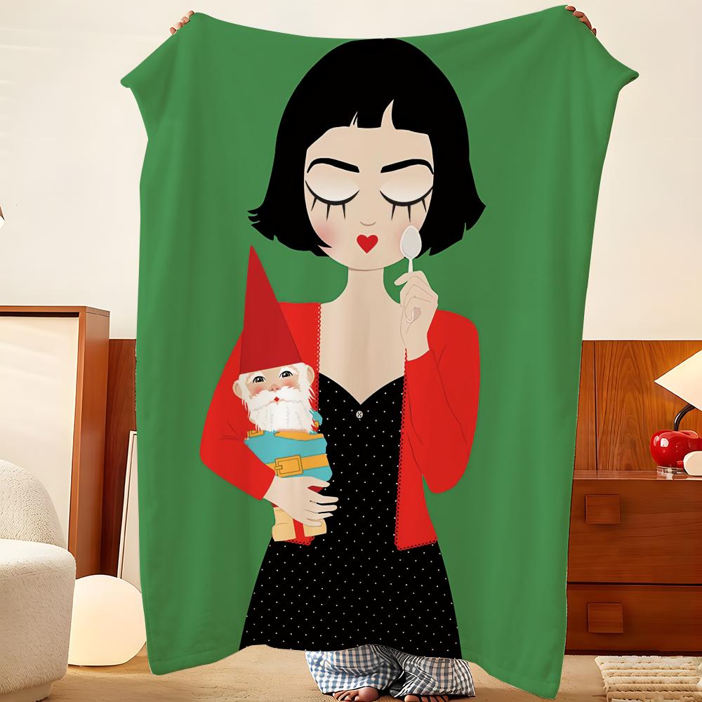 Плед a-amelie, Фланелевый плед, Легкий, Уютный, Прочный, Моющийся, Милый, Прохладный