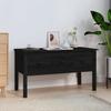 VidaXL Coffee Table Black 102x49x55 Cm Solid Pine Wood 820945