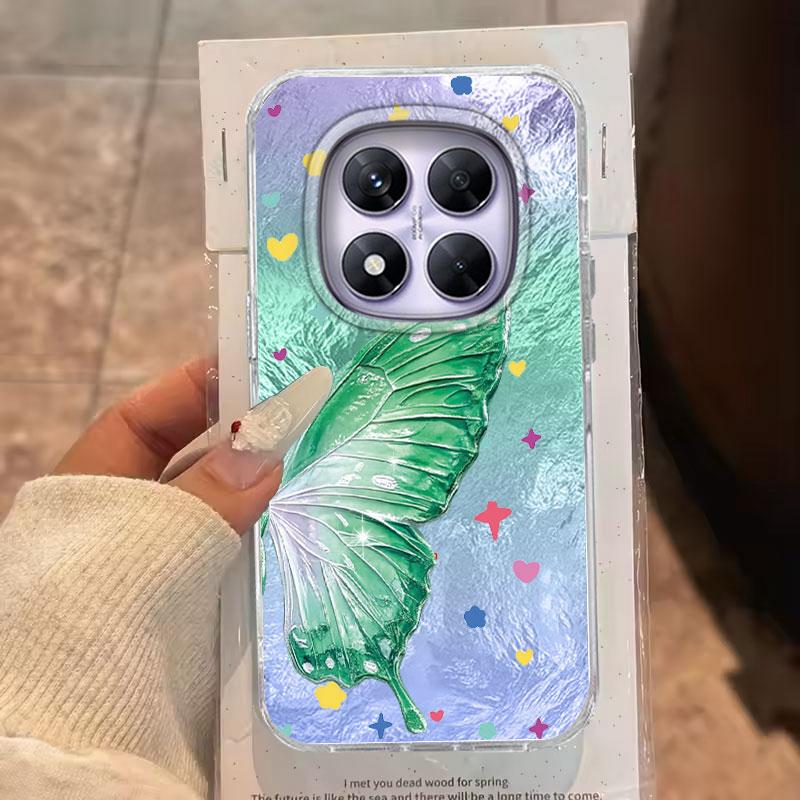 Case For Redmi Note 14 Pro Plus 13 Pro 14S 14C 13C A3 Xiaomi 14T 13T Pro 5G Phone Cover Butterfly For Redmi A5 Protective Bags