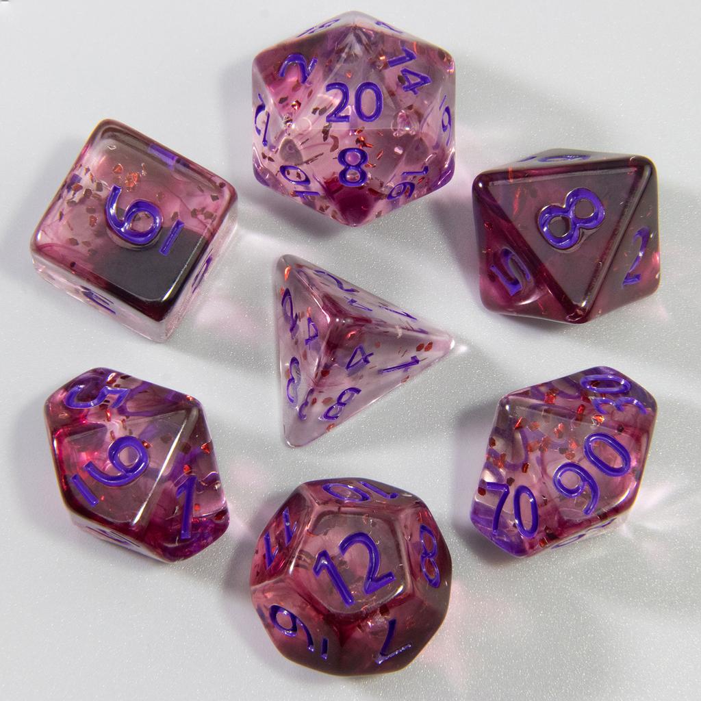 Набор игральных костей DND из 7 многогранных цифровых игральных костей D4 D6 D8 D10 D% D12 D20 для настольных игр DND RPG