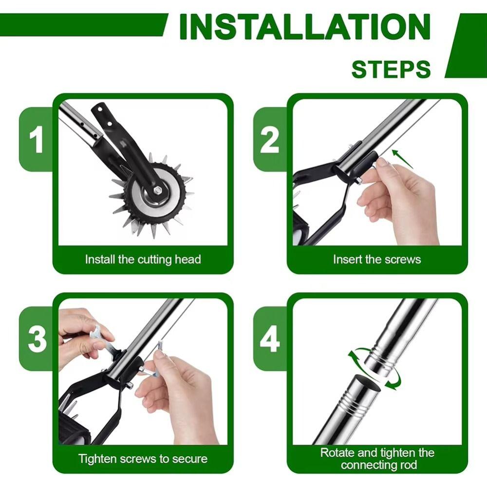 Adjustable Handle Garden Edging Tool Fast Lawn Edger Manual Lawn Trimmer Precision Edging