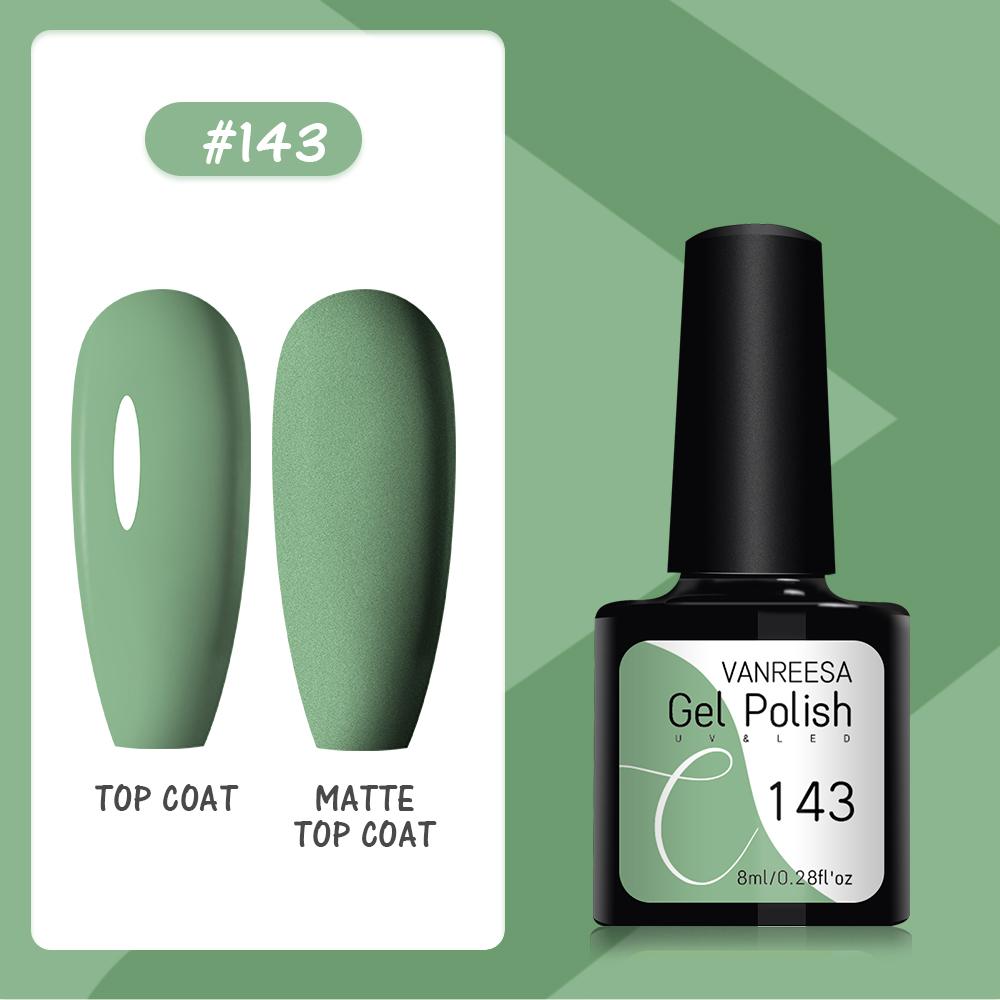 VANREESA Набор гелей для ногтей 111 цветов Гель-лак для ногтей Soak Off Базовое покрытие Верхнее покрытие Маникюр для ногтей УФ-светодиодный полуперманентный лак Стойкий гель для дизайна ногтей