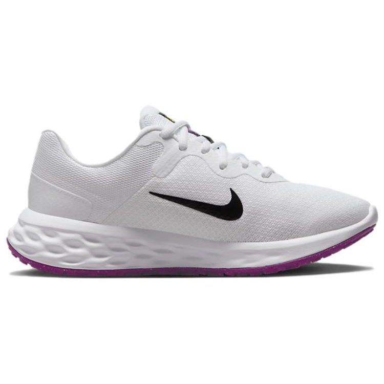 Nike Revolution 6 Next Nature White Vivid Purple Женские кроссовки Vivid-Sulfur Black DC3729-106