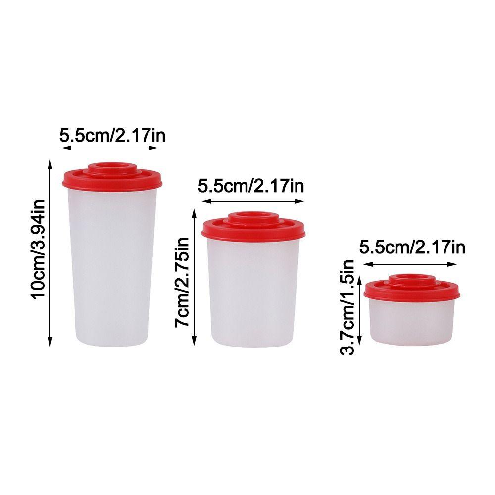 Plastic Seasoning Jar Mini Spice Container Durable Salt and Pepper Spice Shaker Salt Pepper Sugar