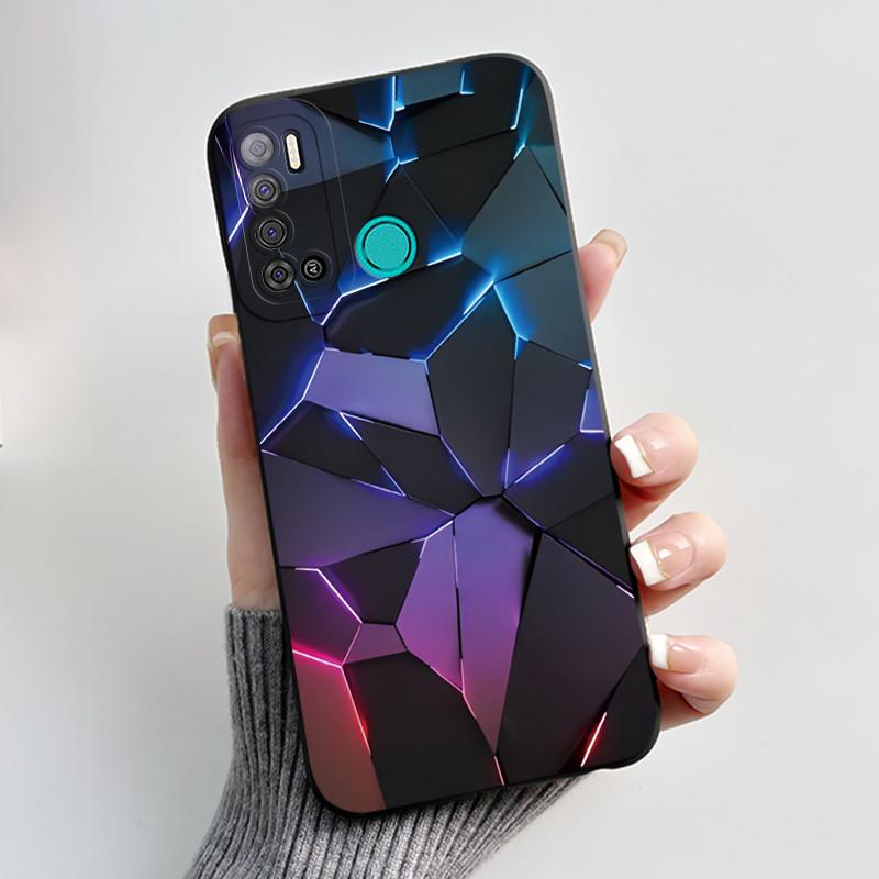 Защитный противоударный мягкий чехол для телефона Tecno LC7/Pouvoir 4/Pouvoir 4 Pro/LC8/Spark Power 2 Черный чехол Уникальный дизайн Обложка