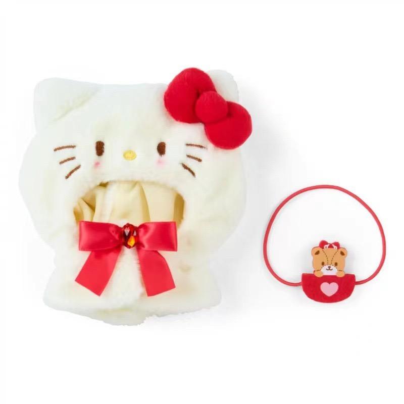 Sanrio кавайи Одежда для кукол Куроми Мелоди Синнаморолл Для 15см хлопковой куклы Одежда Kokomimi Хелло Китти Плащ Юбка для Labubu Наряд