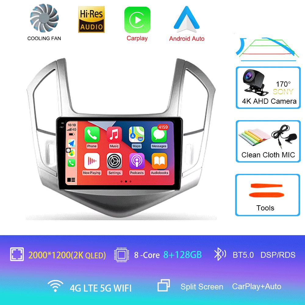 Android 14 Android 14 для Chevrolet Cruze J300 J308 2012 - 2015 Мультимедиа Видео Плеер Навигация стерео GPS Нет 2din 2 din dvd