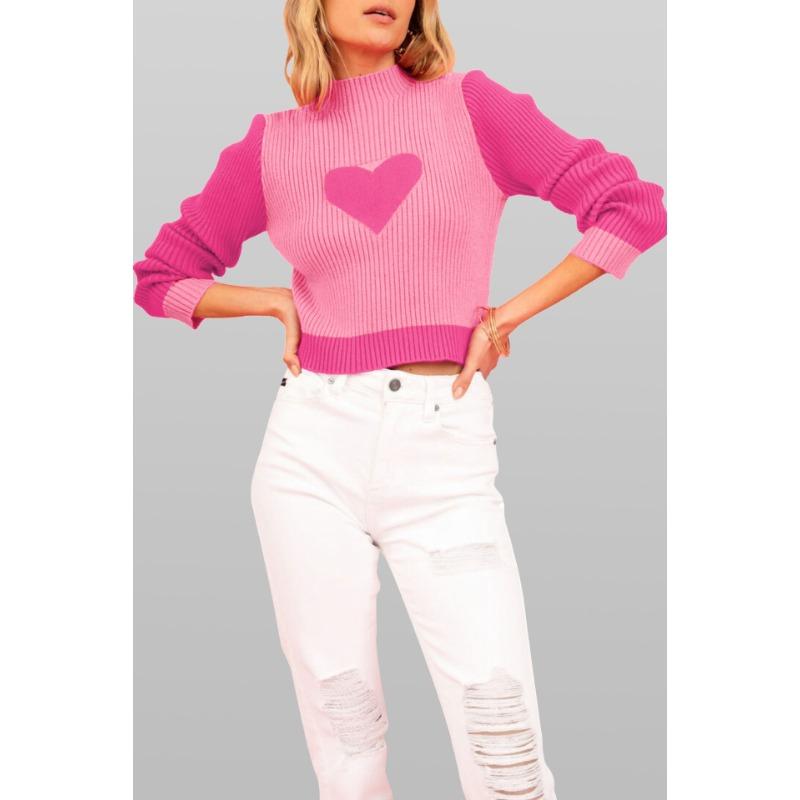 Женский осенне-зимний свитер с высоким воротом и цветными блоками, тонкий трикотажный свитер