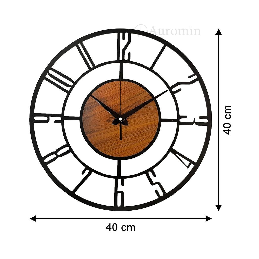 Metal Wall Clock for Living Room Stylish Latest Modern | Unique Analog Wall Clock for Drawing Room, Bedroom