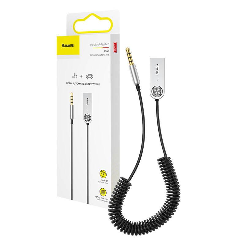 Adapter Audio Bluetooth 5.0 Baseus Usb, Aux (Czarny)
