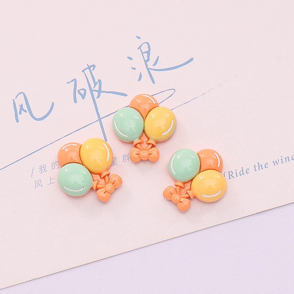 10 шт. Новые Милые Смоляные 19*21 мм Мини Мультяшные Шарики Серия Плоская Сторона Маникюрные Детали Украшения Для Аксессуаров Заколок
