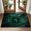 Sporting CP FC Design Crystal Velvet Rug Soft Decorative Mat for Bedroom Entrance