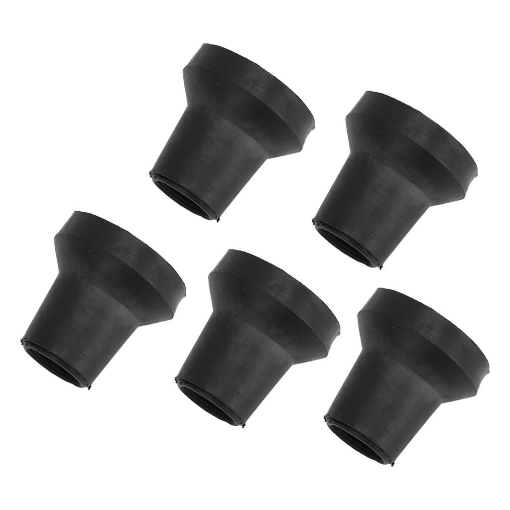 5 шт. Наконечники для костылей 14 мм из натурального каучука, противоскользящие, с хорошим сцеплением, безопасные, износостойкие, прочные резиновые наконечники для трости