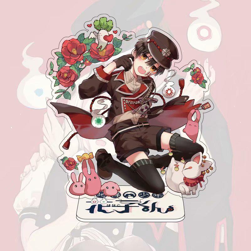 Двусторонняя акриловая фигурка-подставка Jibaku Shonen Hanako-kun Юги и Нэнэ