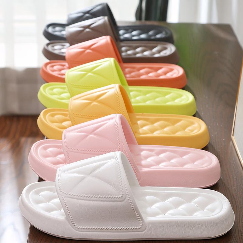 Тапочки женские для улицы летние домашние толстоподошвенные гостиничные комнатные для ванной противоскользящие сандалии для душа мужские