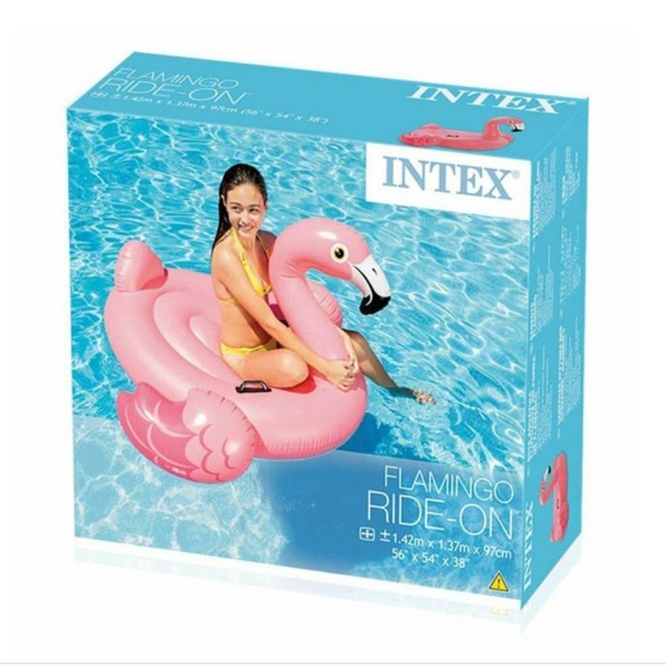 [Intex] Надувной круг в форме павлина Исландия 57250 / Надувной круг-фламинго 57558