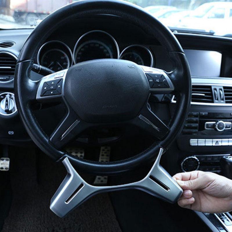 Автомобильные аксессуары, накладка на раму рулевого колеса, декоративная крышка для Mercedes Benz C Class W204 W212 W463 W166 X166 2011-2017