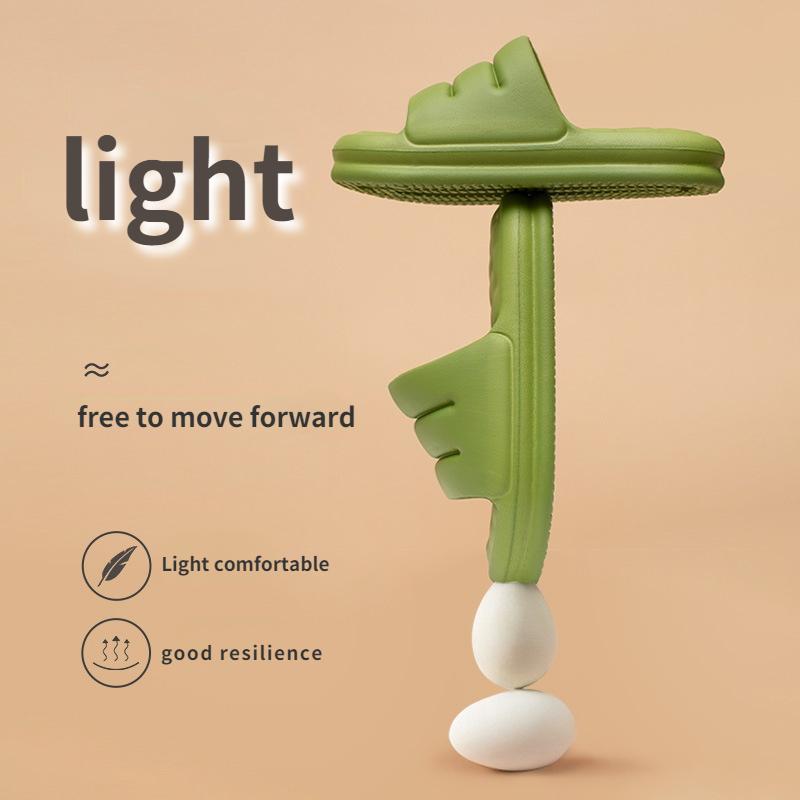 Бесшумные тапочки для дивана EVA, женские, на толстой подошве, мягкие, домашние тапочки, женские, нескользящие, сандалии, мужские, летняя, для дома, на платформе, для ванной, зеленые