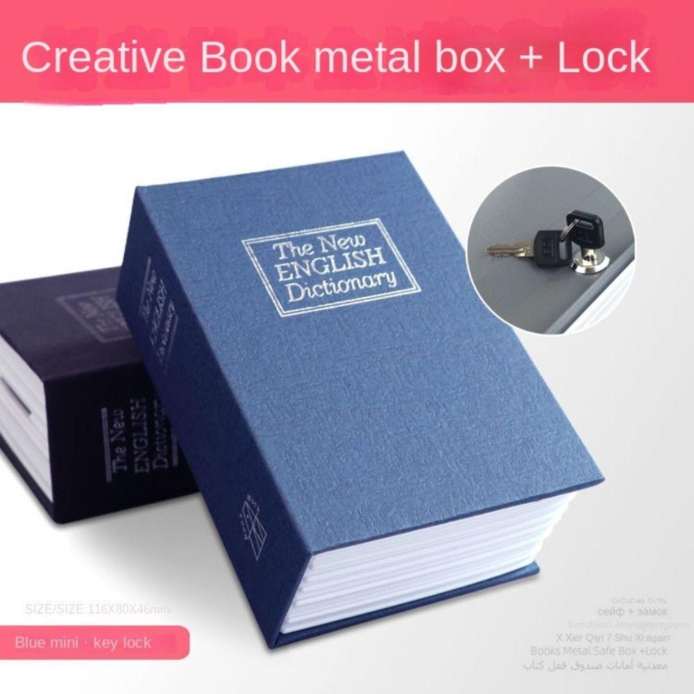 Key Safe Secret Stash Booksafe Safe Diversion Simulated Book Safe Dictionary Hollow Book Metal Box
