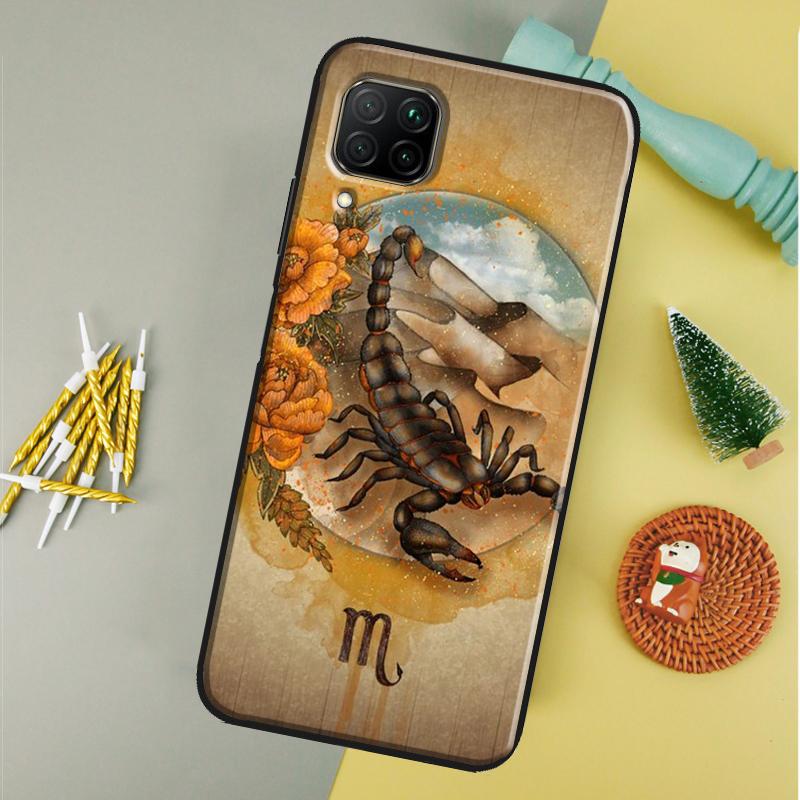 Scorpion For Huawei P20 P40 Lite P60 P30 Pro Nova 5T 12s 12i 11i Y90 Y70 Y60 Y61 Y91 Y72 9 10 SE Case