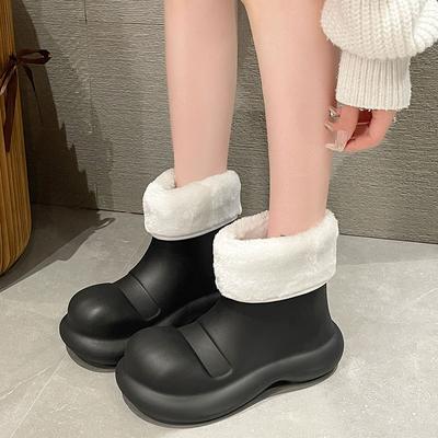 Женские новые модные короткие сапоги для взрослых из ЭВА с нескользящей толстой подошвой