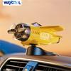 Car Ornament Solar Airplane Ornaments 360 Rotary Car Center Console Powered Aircraft Ornaments Car Interior Decor Accessories