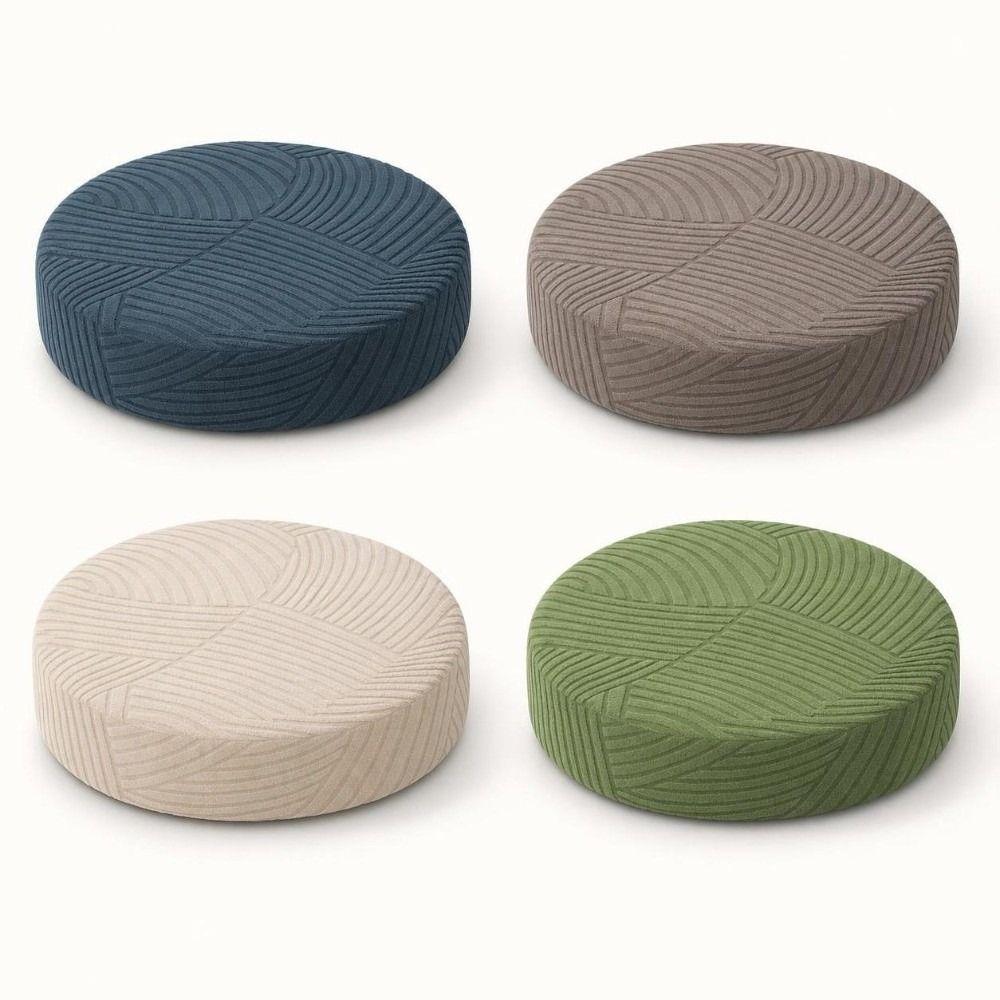 Round Chair Seat Slipcover Stretch Tatami Cushion Cover Durable Floor Cushion Cover Home Use