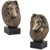 Scottish Sheepdog - Dog Statue, Bust On Stone Base, Sculpture, Trophy for Dog Show by Brand