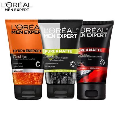 L'Oreal Men Expert Очищающее средство для лица, тройная упаковка