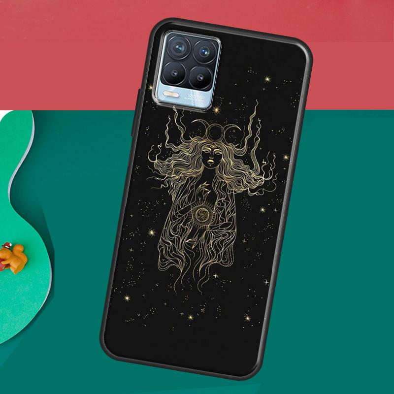 Арт-кейс «Галактика Луна Звезды Фазы Тотем» Для Realme 10 9 11 Pro Plus GT Neo 5 2T 3T C11 C15 C21Y C25s C30 C31 C33 C35 C55 Чехол