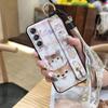 Wrist Strap Fashion Design Phone Case For Samsung Galaxy M34 5G/SM-M346B Soft Case Phone Holder Back Cover Protective